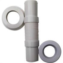 Tubo Ligacao Delflex Flexivel Ajustavel Branco Tlf Tubo Ligacao Delflex Flexivel Ajustavel Branco Tlf