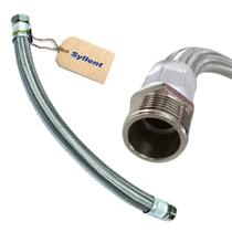 Tubo Mangueira Flexível Inox Anti Ruído 1 Pol 80CM Syllent