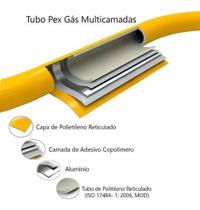 Tubo Mangueira Multicamadas Gás Encanado Pex 16Mm 50 Mts