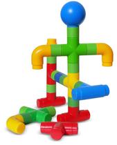 Tubo Mania Composto 50 Peças Em Plástico Mochila