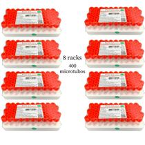 Tubo Mini 0,5ml Com 400 Kit Microtubo Ativador Vermelho