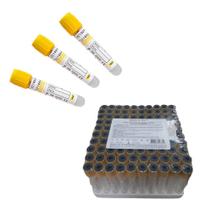 Tubo Para Coleta de Sangue de Vidro Amarelo Gel Ativador - Imbrasul 5ml