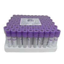 Tubo para Coleta Sangue Vácuo K3EDTA Roxo 4ml 100un Tubo para Coleta Sangue Vácuo K3EDTA Roxo 4ml 100un