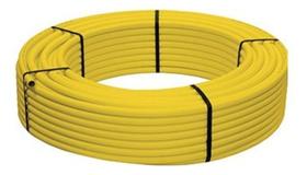 Tubo para Pex Gas Multicamada Amarelo Uv 16mm 50 Metro
