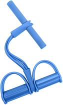 Tubo Pedal Resistência Banda Elástico Corda Multi-Funcional AZUL