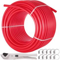 Tubo PEX Tubo PEX com barreira de oxigênio VEVOR 500mL vermelho de 16 mm