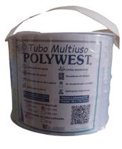 Tubo Polywest em pvc branco, 100mm x 1mt, 3mts, 5mts