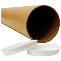 Tubo Postal de Papelão 100x6 cm com Tampa Tubo Postal de Papelão 100x6 cm com Tampa