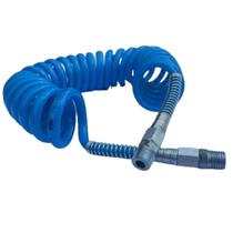 Tubo PU Espiral c/ Terminais 1/4" - 3,5m (Ø 8mm)