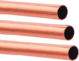Tubo redondo de cobre Eoiips 7-8 mm de diâmetro externo, 30 cm, 3 peças