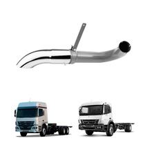 Tubo Saida Mb Atego Curto 4 Polegadas Lado Direito