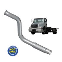 Tubo Saída Motor para Mercedes 1319 3.1/2" - Todo em Inox