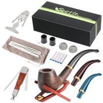 Tubo Scotte Wood feito à mão com haste e acesso substituíveis. Tubo Scotte Wood feito à mão com haste e acesso substituíveis.