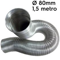 Tubo Semi Rígido em alumínio 80mm com 1,5m - Sicflux
