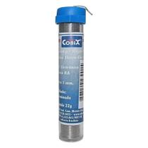 Tubo solda azul fina cobix 1mm 60x40 tubo 4m