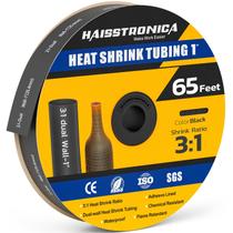 Tubo termorretrátil haisstronica 3:1 revestido com adesivo 20 m preto Tubo termorretrátil haisstronica 3:1 revestido com adesivo 20 m preto