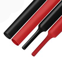 Tubo termorretrátil XHF preto e vermelho 8 pés 3:1 à prova d'água 2 cm