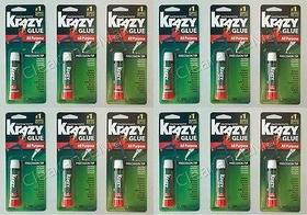 Tubo transparente de 2 ml Glue Krazy Glue KG585 Instant Purpose, pacote com 12 Tubo transparente de 2 ml Glue Krazy Glue KG585 Instant Purpose, pacote com 12