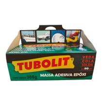 Tubolit Massa Epóxi Naval Subaquática Cola Bicomponente A + B 300g - 650 - Tubolit Tubolit Massa Epóxi Naval Subaquática Cola Bicomponente A + B 300g - 650 - Tubolit