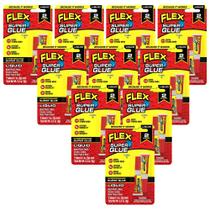 Tubos adesivos Flex Seal Super Glue 3g, pacote com 10 unidades transparentes