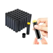 Tubos De Bálsamo Labial De Plástico Preto 12/24/48pcs Frascos De Batom Recarregáveis 5g Contêineres