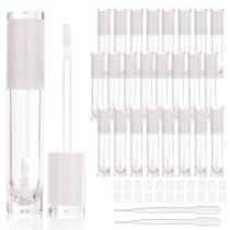 Tubos de brilho labial COSIDEA recarregáveis de 8 mL (26 unidades) com varinha Tubos de brilho labial COSIDEA recarregáveis de 8 mL (26 unidades) com varinha