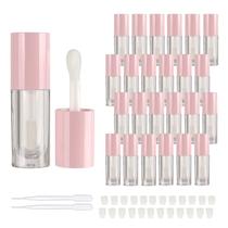 Tubos de brilho labial vazios COSIDEA 6 mL com varinha 14 unidades rosa