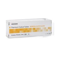 Tubos de cultura de vidro McKesson Borosilicato 250 unidades 3 ml