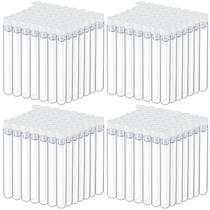 Tubos de ensaio Flutesan 200 unidades de plástico transparente de 10 mL com tampas