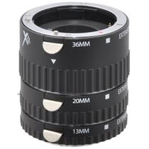 Tubos de extensão macro Xit XTETS Auto Focus, 3 unidades para Sony Tubos de extensão macro Xit XTETS Auto Focus, 3 unidades para Sony
