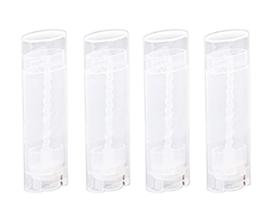 Tubos de protetor labial CTKcom Oval 5 ml 5g de plástico 100 unidades transparentes