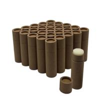 Tubos de protetor labial GreenWay Kraft Paperboard 8,5 ml - pacote com 25