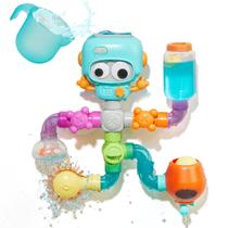 Tubos de robô AMCHSURI de brinquedo de banho com copos para 1-3 e 4-8 anos Tubos de robô AMCHSURI de brinquedo de banho com copos para 1-3 e 4-8 anos