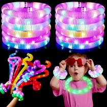 Tubos LED Pop UrChoice - 24 Unidades com 12 Cores para Festa