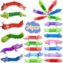 Tubos pop Fidget Toys MYREQIA, 24 unidades para crianças e adultos