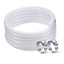 Tubulação DAVCO 1 ID - plástico PVC transparente trançado pesado de 3 m