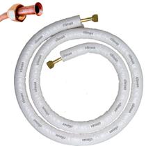 Tubulação De Cobre Com Isolamento Térmico 1/4 x 1/2 Para Instalação Ar Condicionado 1 Metro - Climax