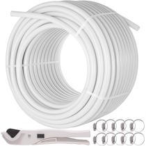Tubulação PEX Tubo PEX branco de 3/4" VEVOR Oxygen Non-Barrier de 300 m