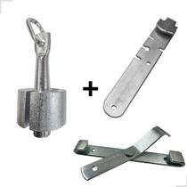 Tucho Mordente Mordaça + Chaves De Aperto Esticador De Arame
