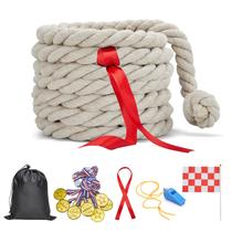 Tug of War Rope Redllo para crianças e adultos 12m
