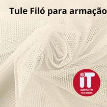 TULE ARMACAO Filó 1mt x2,80 LARG 100% POLYESTER - FILO cor Cru