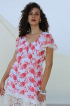Tule bordado vestido mid Tule bordado vestido mid