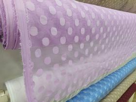 Tule Litoral Dots Ana 100% poliéster 10 metrs