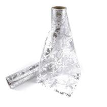 Tule Natal em Poliéster 28cm x 5 Metros Branco e Prata Princess Tule Natal em Poliéster 28cm x 5 Metros Branco e Prata Princess