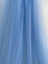 Tule tipo ilusion na cor azul serenity