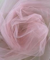 Tule tipo ilusion na cor rose