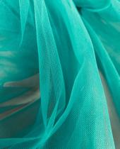 Tule tipo ilusion na cor verde esmeralda