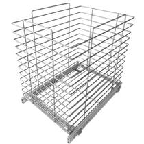 Tulha Deslizante Schmitt Retangular 35kg Cesto de Roupas Aramado de Embutir Banheiro Aço Cromado Tulha Deslizante Schmitt Retangular 35kg Cesto de Roupas Aramado de Embutir Banheiro Aço Cromado