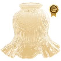 Tulipa Caracol Com Colar Ambar P/ Pendente Lustre Arandela Tulipa Caracol Com Colar Ambar P/ Pendente Lustre Arandela