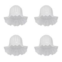 Tulipa Plástica Caracol para Lustre e Ventilador de Teto Universal - Kit com 4 Unidades Tulipa Plástica Caracol para Lustre e Ventilador de Teto Universal - Kit com 4 Unidades